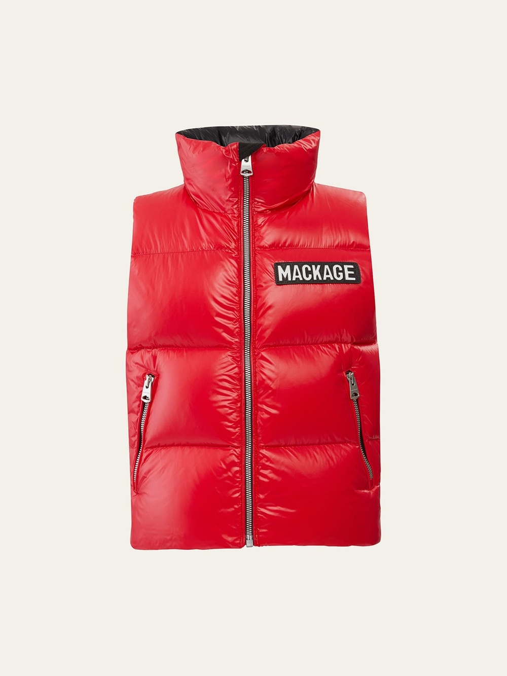 Mackage Kids Charlee Red Puffer Vest 10 EUC
